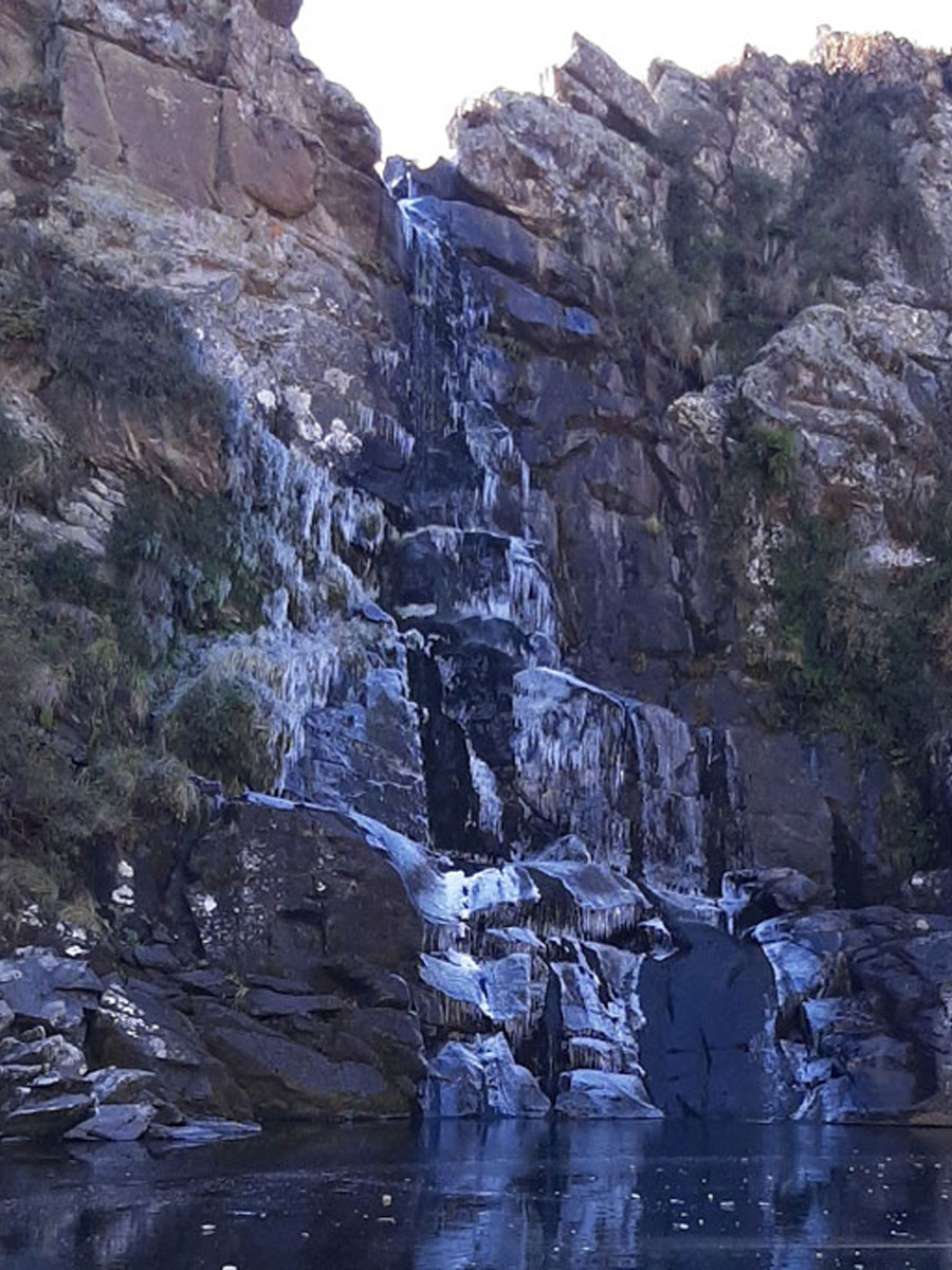 Invierno en las sierras de Carpintería, San Luis